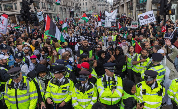 הפגנות פרו-פלסטיניות בלונדון (צילום: Mark Kerrison, getty images)
