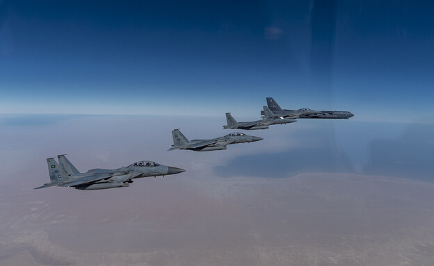 מטוסי F15 אמריקניים בשמי המזרח התיכון (צילום: ap)