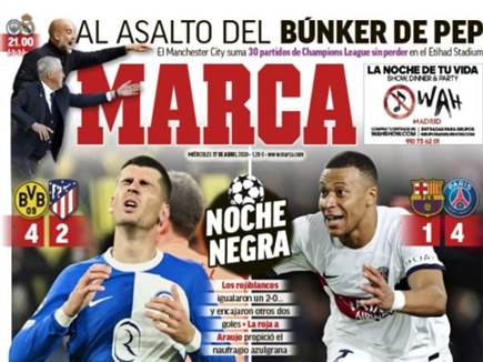ערב שחור לכדורגל הספרדי (הכותרת של המארקה) (צילום: ספורט 5)