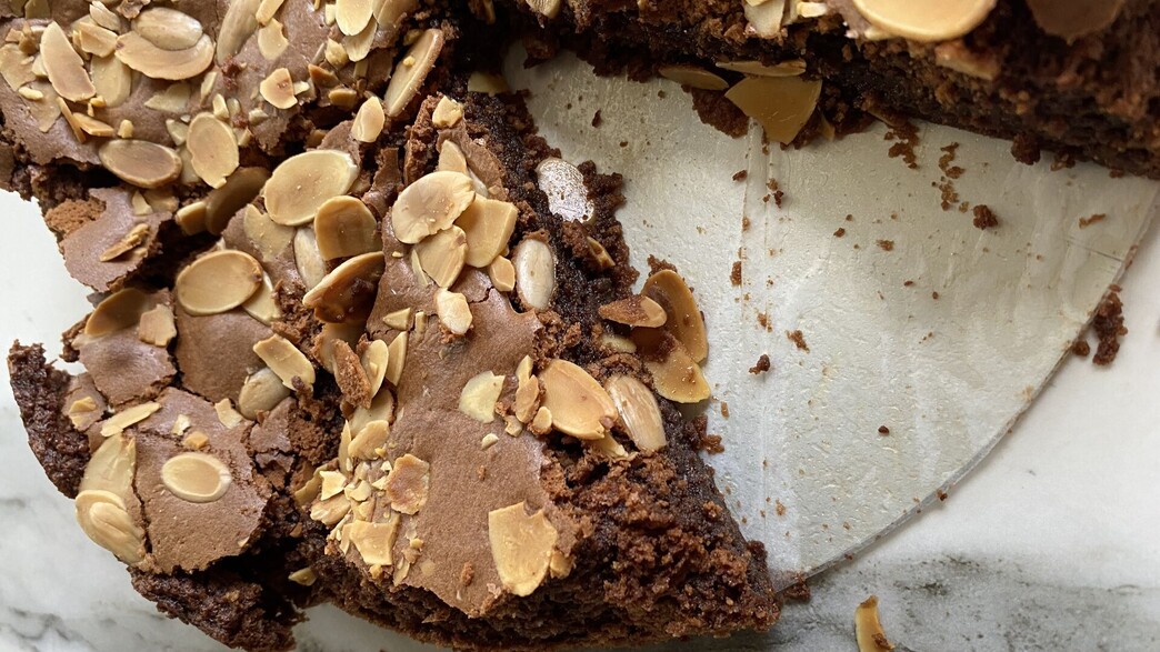 עוגת שוקולד פאדג'ית ללא גלוטן