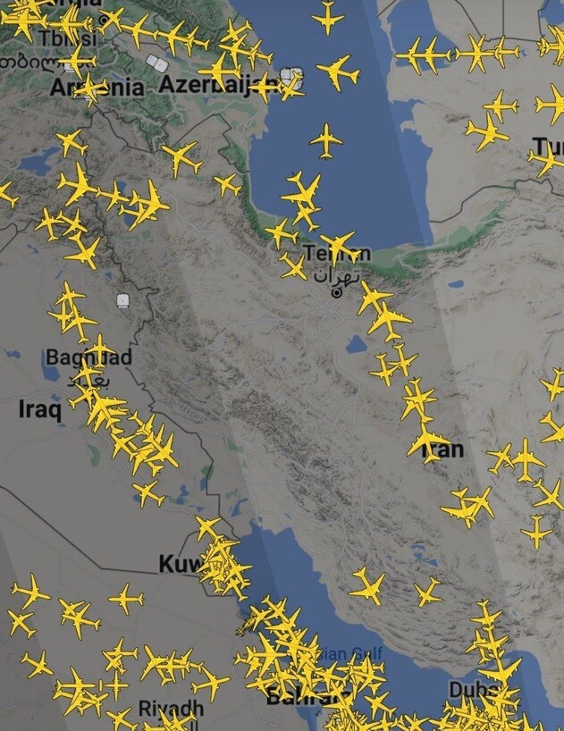 המרחב האווירי באיראן נסגר