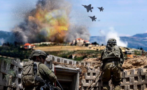 המלחמה הרב זירתית של ישראל (צילום: Ramiz Dallah, Anadolu, דובר צה"ל, getty images)