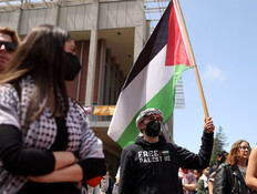 הפגנות פרו-פלסטיניות בקמפוסים בארה"ב (צילום: getty images)