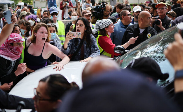 הפגנות נגד ישראל באוניברסיטאות ארה"ב (צילום: Mario Tama , getty images)