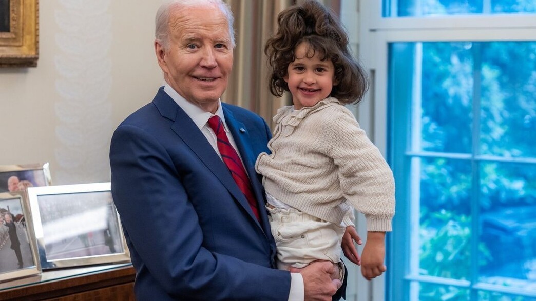 נשיא ארה"ב ג'ו ביידן ואביגיל עידן