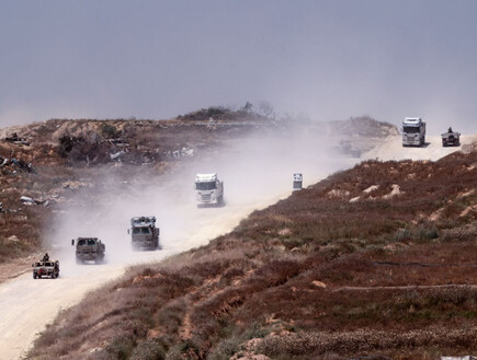 כוחות צה"ל יוצאים מעזה - אפריל 2024 (צילום: JACK GUEZ, AFP)