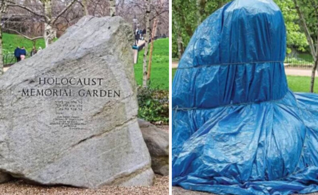 Great Britain: A memorial to the Holocaust was covered for fear that it would be vandalized