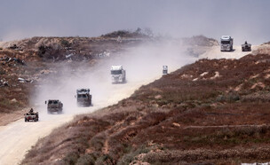 כוחות צה"ל יוצאים מעזה - אפריל 2024 (צילום: JACK GUEZ, AFP)