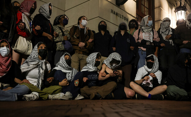 ההפגנות הפרו-פלסטיניות בקמפוסים בארה"ב (צילום: reuters)