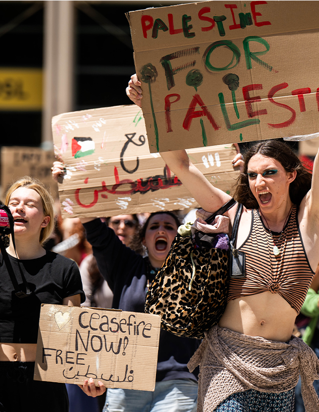 ההפגנות הפרו פלסטיניות בקמפוסים בארה