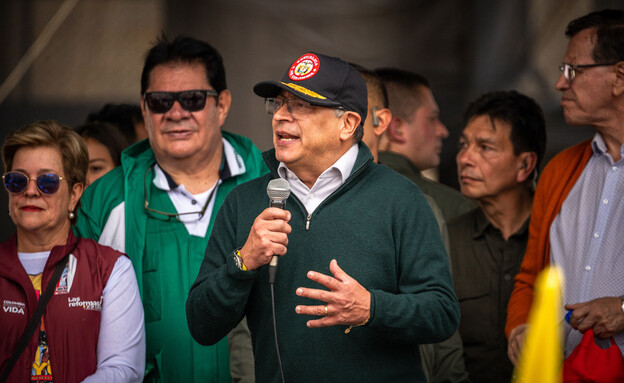 נשיא קולומביה גוסטבו פטרו (צילום: Diego Cuevas, getty images)
