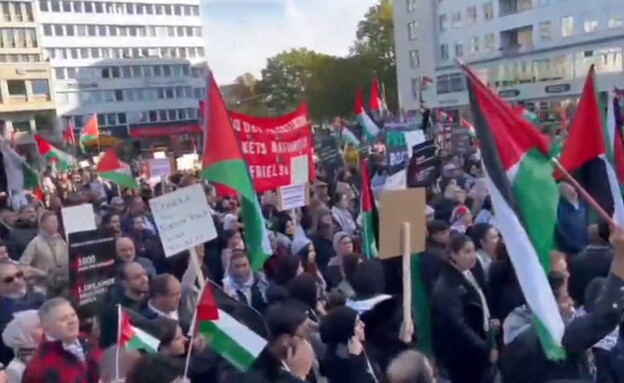 הפגנה פרו פלסטינית במאלמו