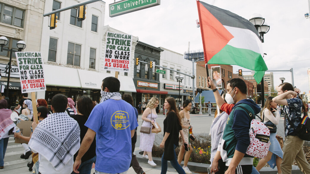 הפגנות באוניברסיטת מישיגן