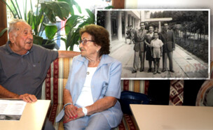 יוסף רינגוולד בפגישה עם בת כיתתו הרטה לאחר 80 שנים