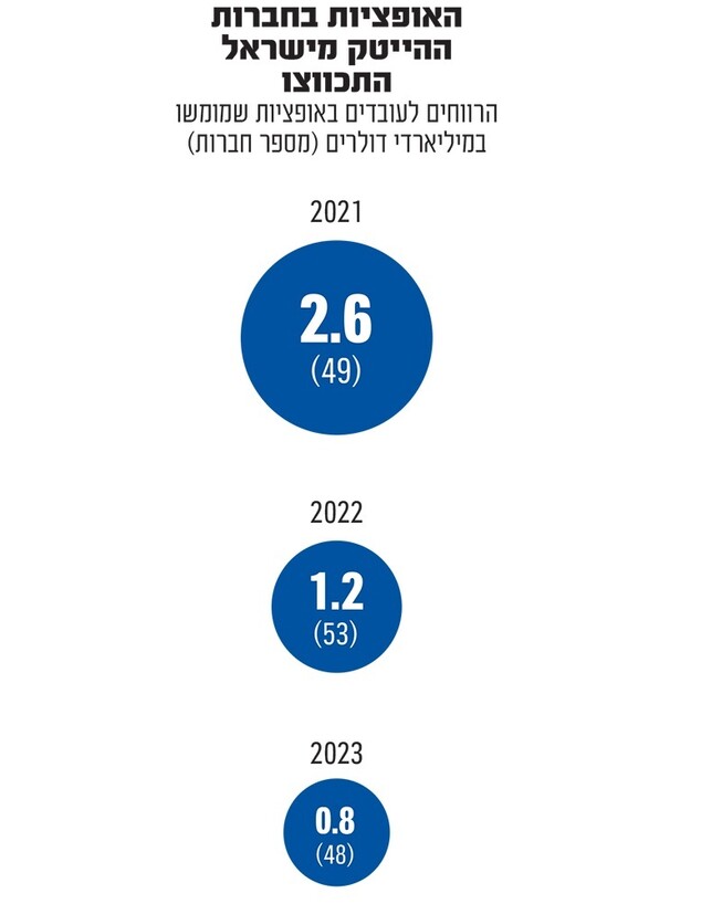 אופציות לעובדים ישראלים (אינפוגרפיקה: גלובס)