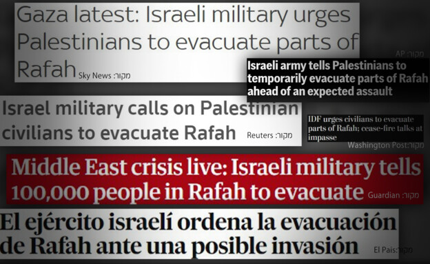 כותרות בעולם (צילום: Reuters, AP, Guardian, Washington Post, Sky News, El Pais)