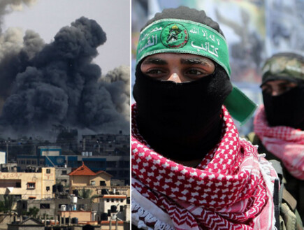 פעילי חמאס שתועדו בעבר ברפיח, התקיפות הנוכחיות (צילום: SAID KHATIB/AFP via Getty Images)