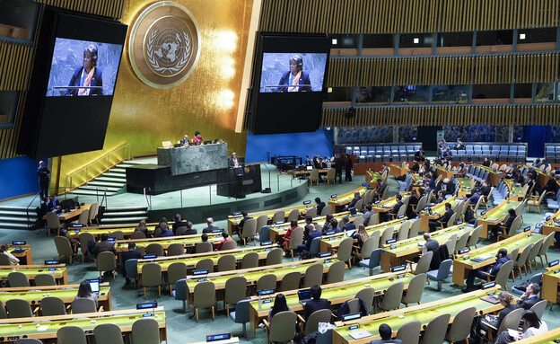 העצרת הכללית של האו"ם (צילום: AP)