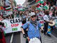 הפגנה פרו פסטינית לונדון בריטניה (צילום: Guy Smallman, getty images)