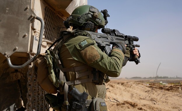 צוות הקרב של חטיבת גבעתי במרחב רפיח (צילום: דובר צה"ל)