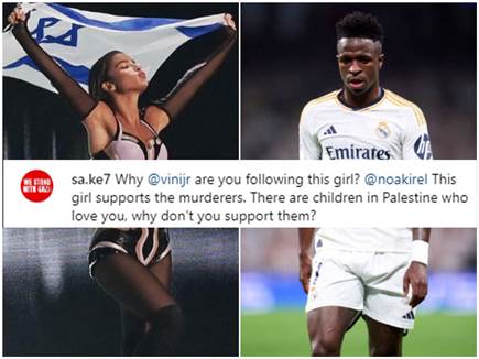 תגובות נגד ויניסיוס בחשבון האינסטגרם של קירל