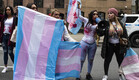 הפגנה נגד גל האלימות נגד נשים טרנסיות בפרו, ניו יורק (צילום: Joana Toro/ VIEWpress, GettyImages)
