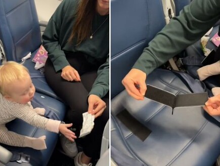 גאוני או אכזרי? אמא שיתפה שיטה לטיסה עם תינוקות – הגולשים קטלו אותה