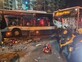 תאונת אוטובוסים בתל אביב (צילום: מד"א)