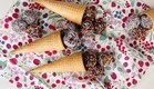 כדורי שוקולד מגביעי גלידה (צילום: יעל קצב, mako אוכל)