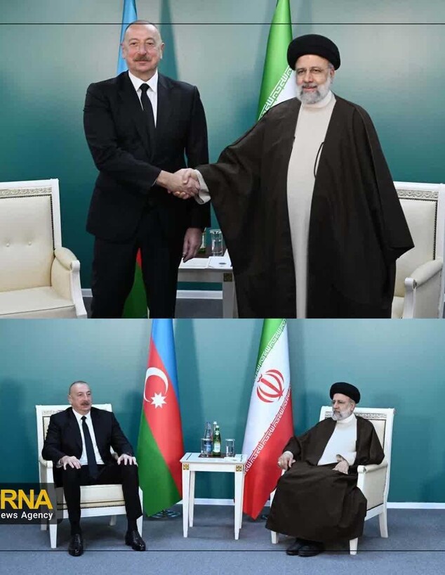 נשיא איראן בפגישה עם נשיא אזרבייג'ן מוקדם יותר היו