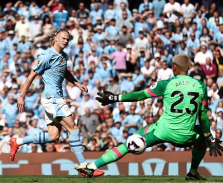 לא כבש. אבל הוכתר למלך השערים, הולאנד (getty)