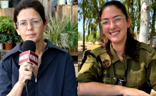 יעל לייבושור ז"ל ואמה גילי (צילום: מתוך "חדשות הבוקר" , קשת 12)