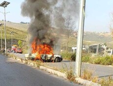רכב שהותקף בלבנון