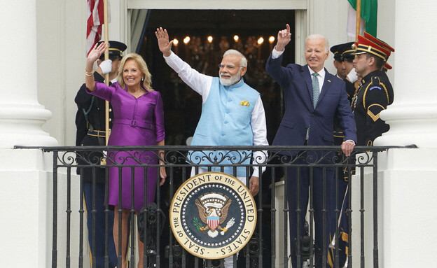 ראש ממשלת הודו בביקור בבית הלבן בארה