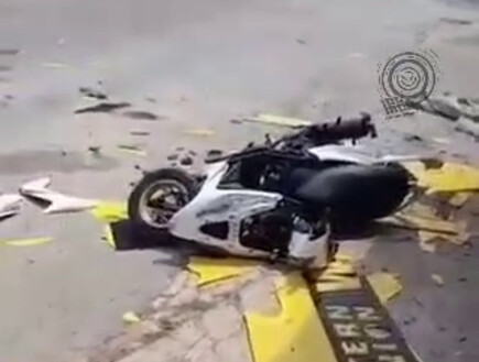 אופנוע שהותקף בדרום לבנון