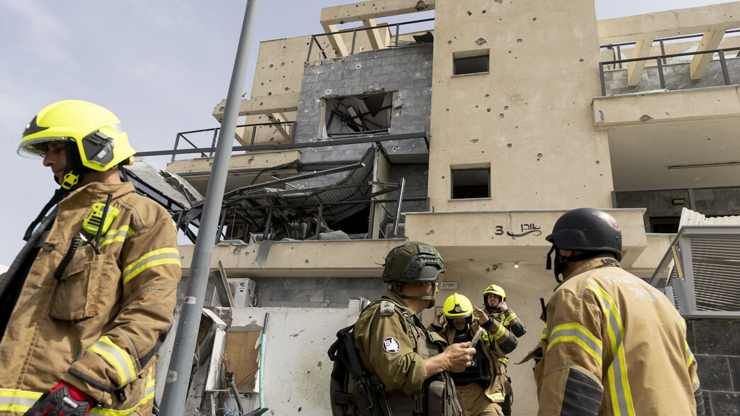 נזק בקריית שמונה (צילום: אמיר לוי, Getty images)