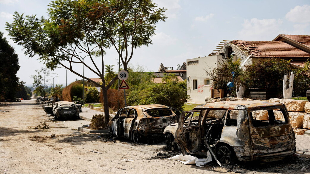 ההרס בבארי לאחר מתקפת חמאס ב-7 באוקטובר ההרס בבארי לאחר מתקפת חמאס ב-7 באוקטובר