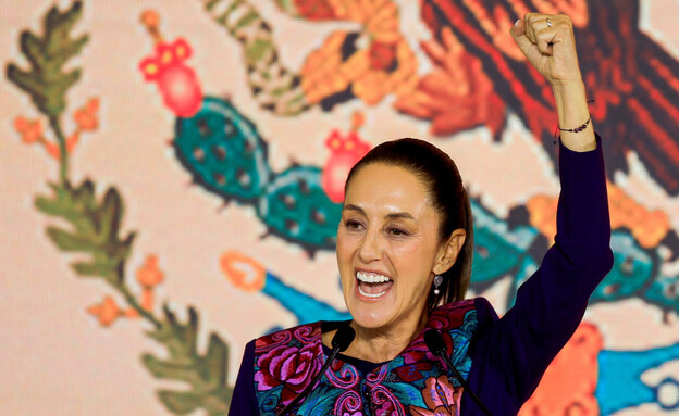 קלאודיה שיינבאום, שנבחרה לנשיאת מקסיקו החדשה (צילום: רויטרס)