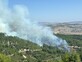השרפה ביער ביריה ליד צפת כתוצאה מיירוט שכשל (צילום: עיריית צפת)