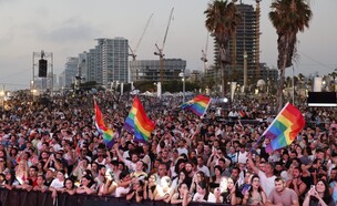 עצרת הגאווה והתקווה בתל אביב (צילום: גיא יחיאלי)