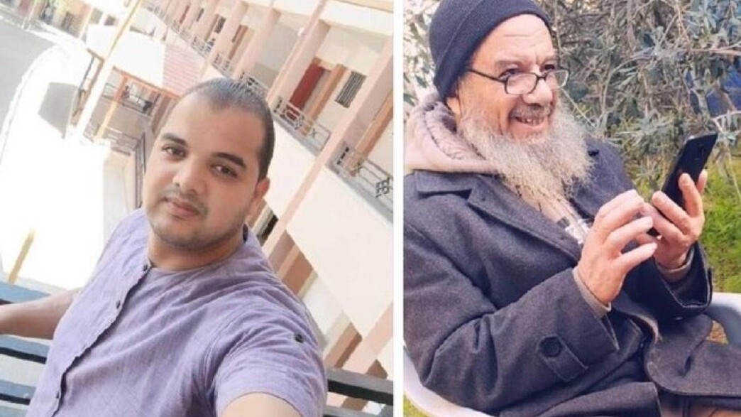 עובד אל ג'זירה עבדאללה אל-ג'מאל ואביו ד"ר אחמד 