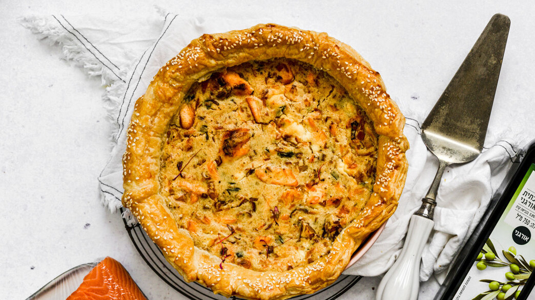 קיש סלמון וגבינה לשבועות קיש סלמון וגבינה לשבועות