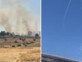 יירוטים בחיפה, שרפה בכביש 888 ליד לחד נס (צילום: 27א, מדברים תקשורת)