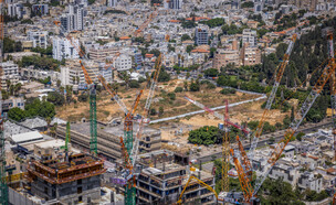 אתר בנייה תל אביב (צילום: יוסי אלוני, פלאש 90)