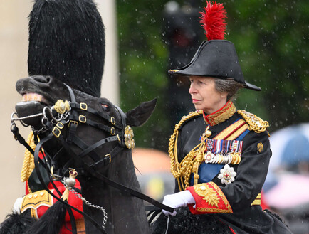 הנסיכה אן איבדה שליטה על הסוס באמצע הטקס