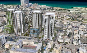 הדמיה של הפרויקט של בוני התיכון בחיפה  (צילום: א-א- סטודיו)