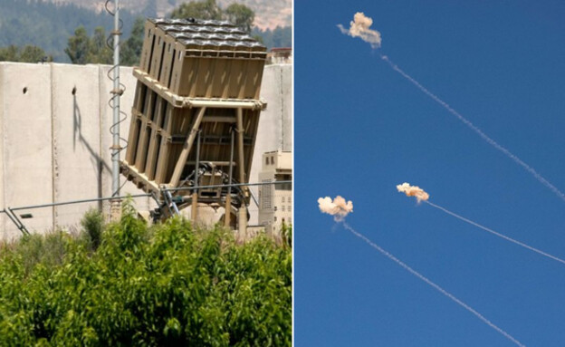 שיגורים מלבנון לישראל, כיפת ברזל (צילום: JALAA MAREY, AFP via Getty Images)