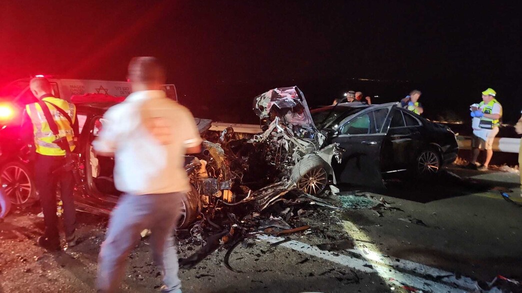 זירת התאונה בערבה