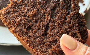 פרוסה עסיסית. עוגת שוקו קפה (פרווה) (צילום: קרן אגם, mako אוכל)