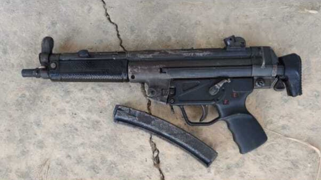רובה MP5 שנתפס בידי ארגון פשיעה במשולש